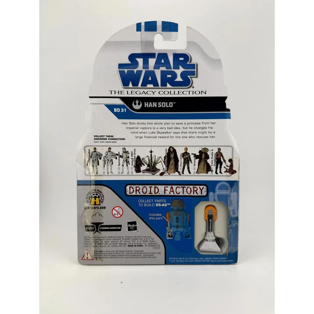 Hasbro Star Wars The Legacy Collection Han Solo Stormtrooper Disguise BD 31 NIP